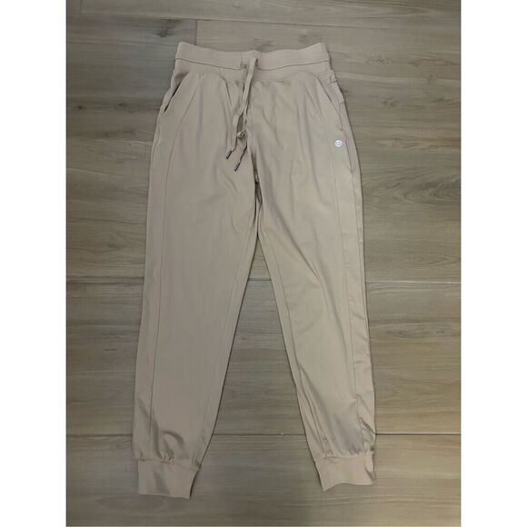 NEW Joggers Pants Zipper Pockets High Waisted Athletic Tapered S - Picture 8 of 8